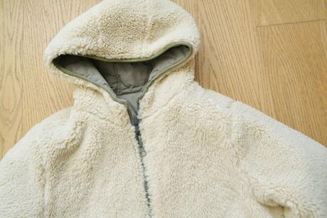 Zimná obojstranná bunda olivova/ kožušina v 164, f&f,164