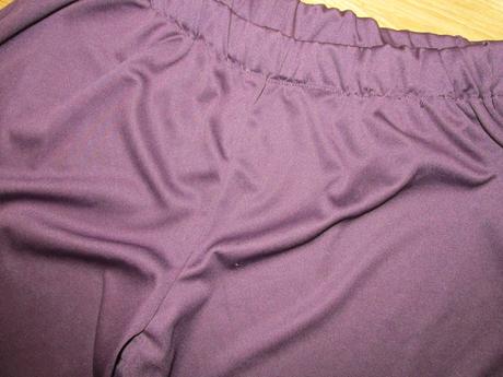 Fialové dámske nohavice v. l, l