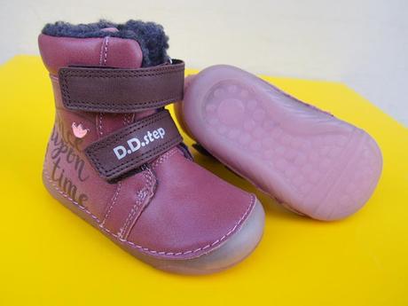 Detské kožené zimné topánky ddstep 108, d.d.step,22 - 27