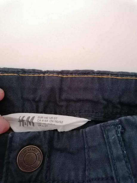 Podšité nohavice s vreckami, h&m,110