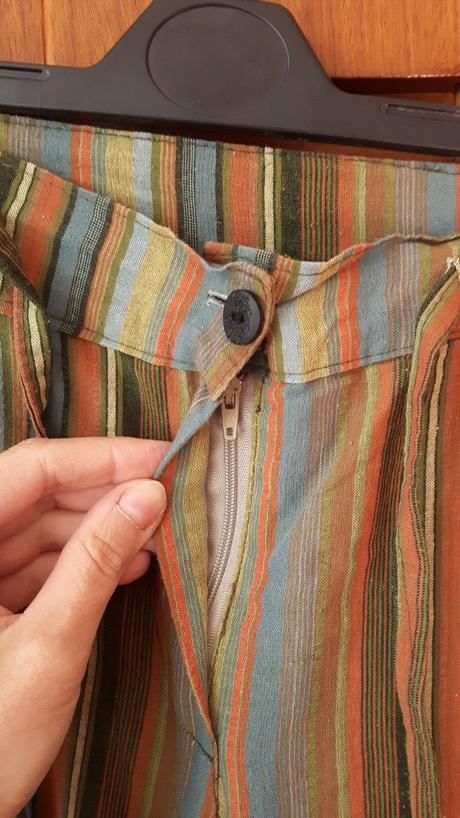 Pásikavé ľahké krátke gate, m