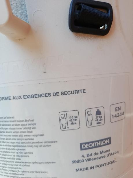 Detská sedačka zadná na bicykel, 