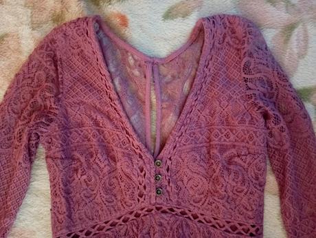 Čipkované šaty, hollister,xs