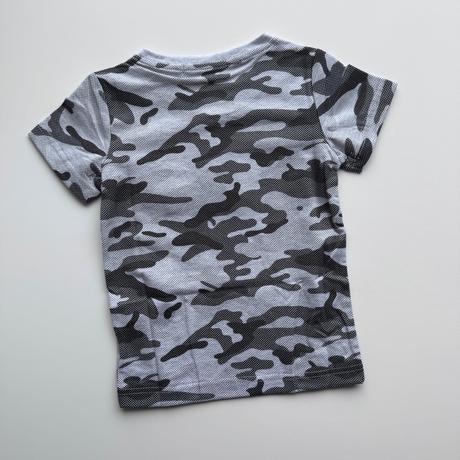 Chlapčenské maskáčové tričko tarn sivá, 98 - 128