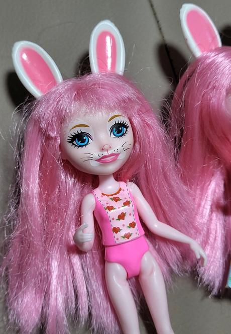 2x bábika enchantimals - bree bunny (mattel), 