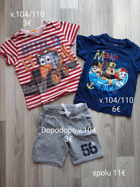 Tričko paw patrol, nickelodeon,104