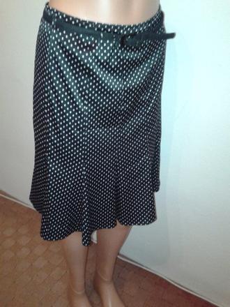 Čierno biela saténová suknička esprit 40, esprit,40