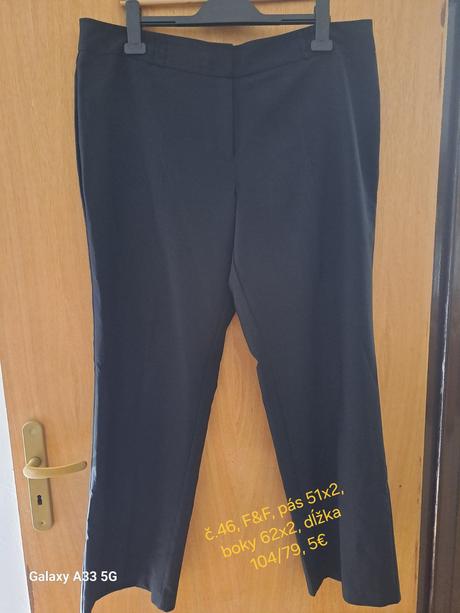 Čierne nohavice č.46, f&f,46