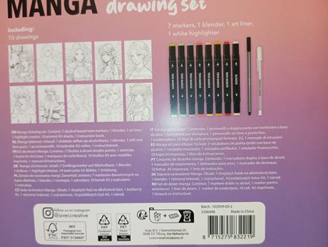 Set manga fixky s omaľovánkami, 