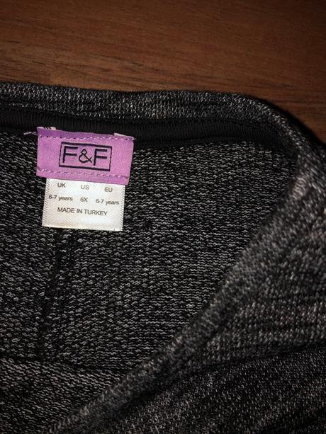 1x oblečené tričko, f&f,122