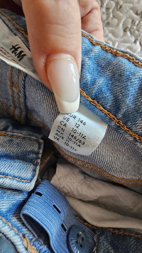 Rifle s trblietkami, h&m,146