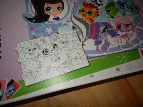 Puzzle petshop aj na vymaľovanie, 