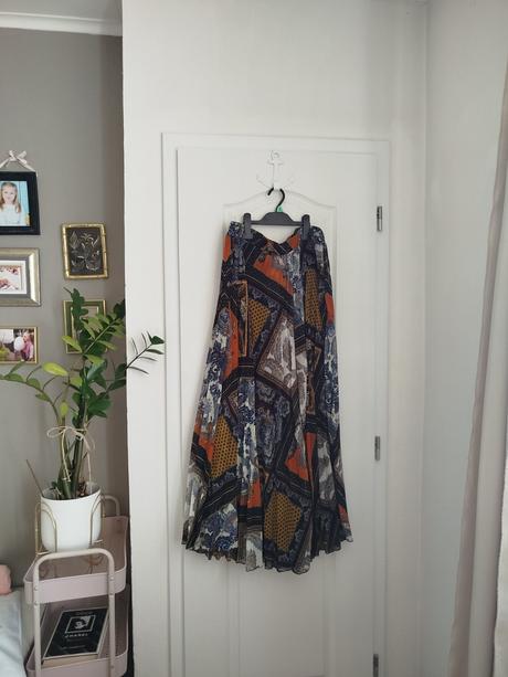Extravagantná sukňa maxi, h&m,xl
