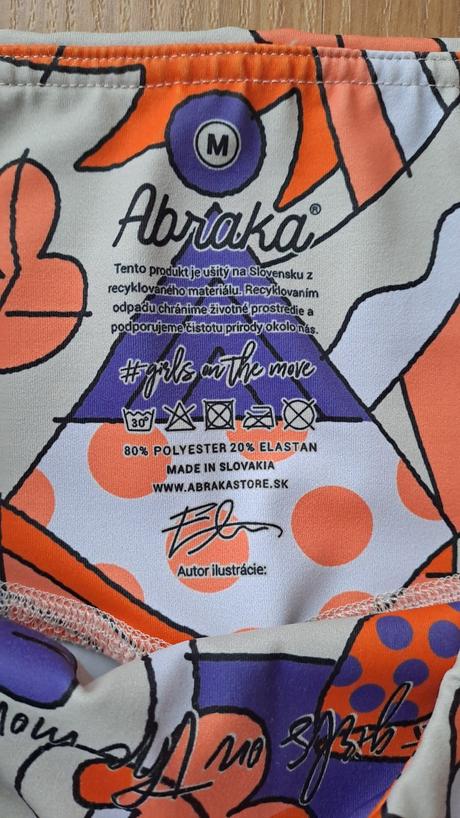 Elastické šortky + crop top abraka, m