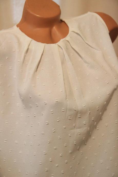 Elegantný biely top, l, l
