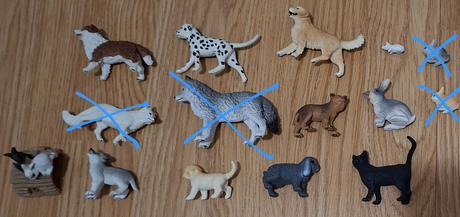 Schleich kone/zvierata, 