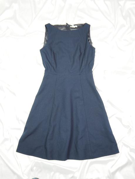 Kvalitné tmavomodré šaty h&m, h&m,34
