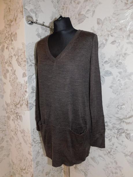 Predlzeny pulover/saty, h&m,38