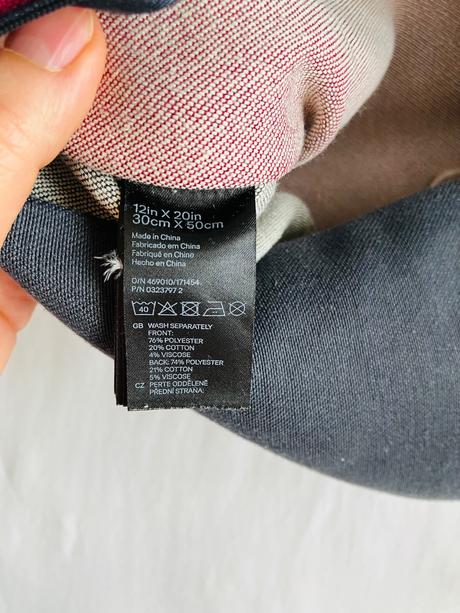 2 obliečky h&m na dekoračný vankúš, 