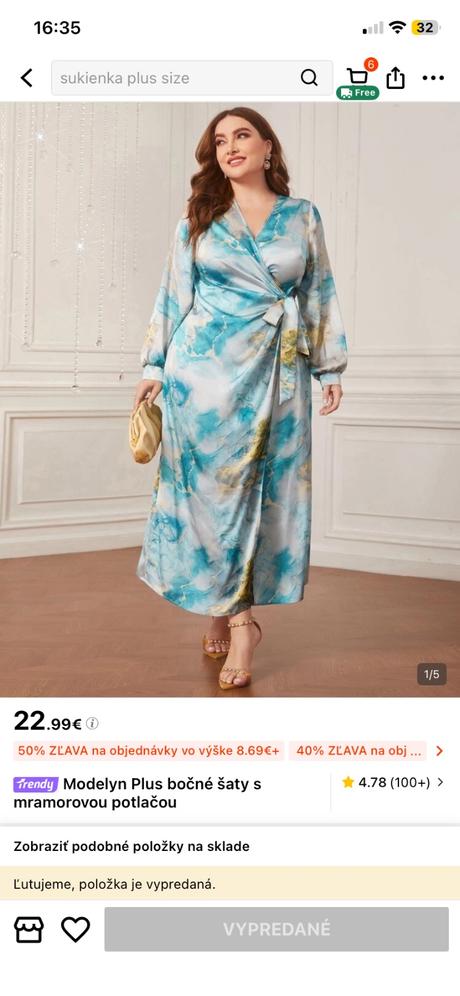 Šaty mramorové, 46