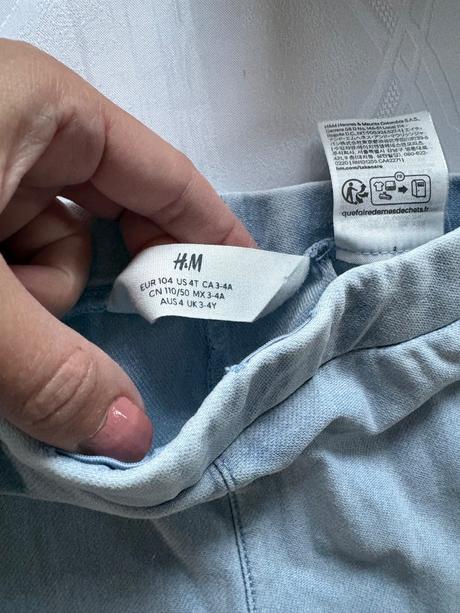 Krasne leginky v style rifliciek, h&m,104
