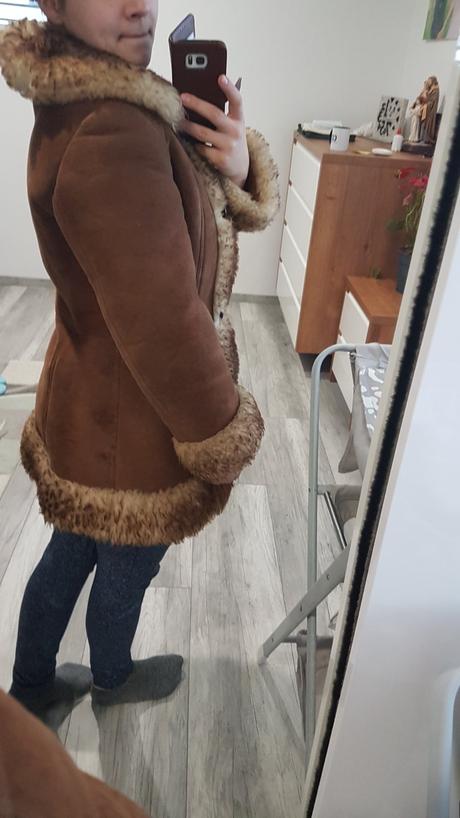 Dámsky zimný kožuch, s