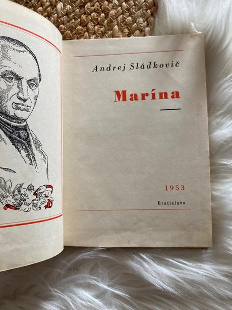 Marína andrej sládkovič stará retro kniha (1953), 