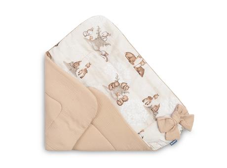 Sensillo mušelinová zavinovačka hnedý háj 75x75cm,