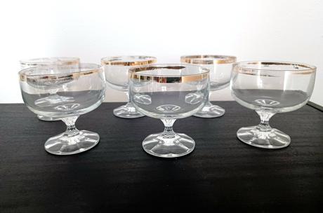 6 pohárov na stopke 2dcl, 