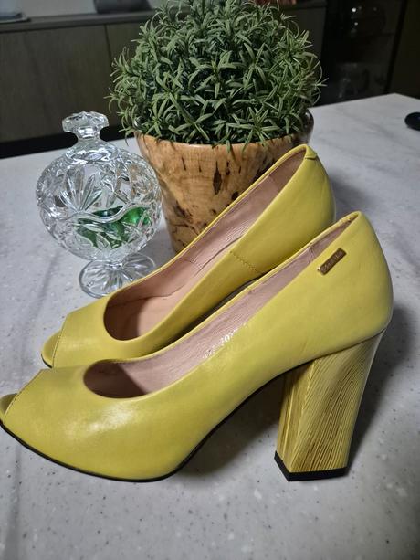 Kožené pohodlné lodičky, wojas,37