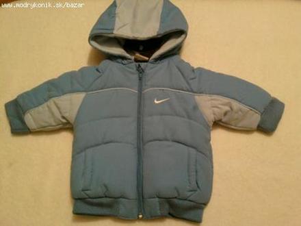 Nike-krásna fešácka bundička-modrá nenosená, nike,74