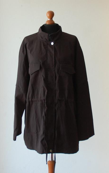 Štýlová tmavohnedá field bunda zn.shein, 4xl