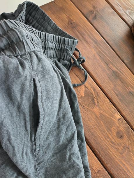 Zara ľanové šortky l-xl, zara,l