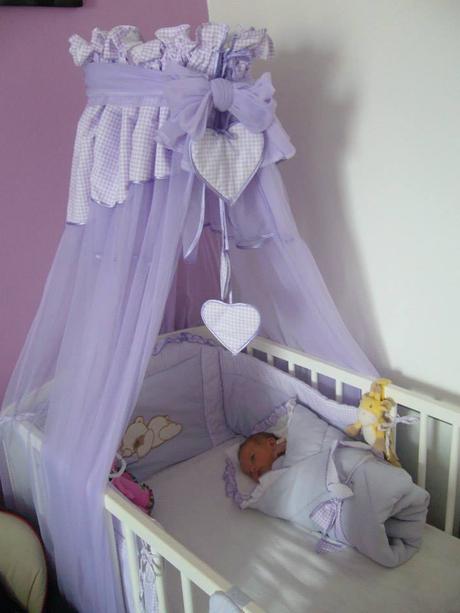 Baldachýn + posteľné, komplet, 60,120