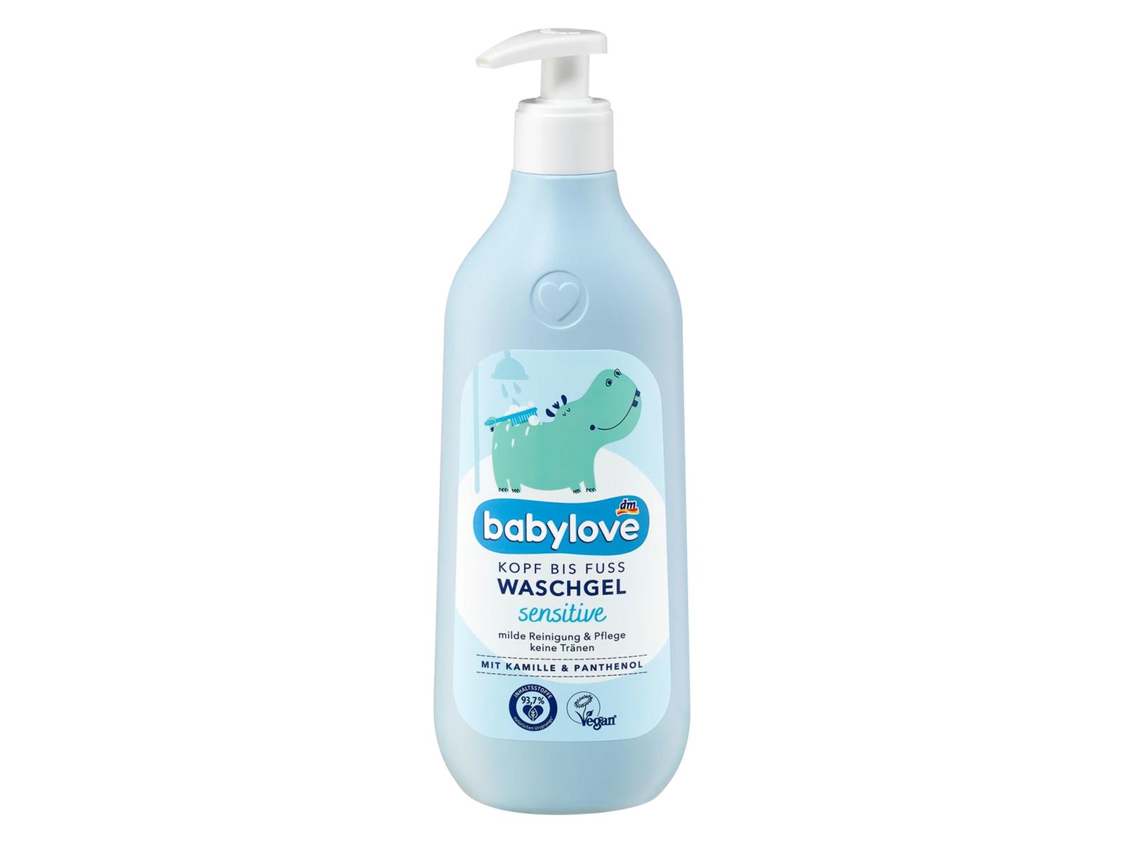 babylove sensitive detský umývací gél, 500 ml