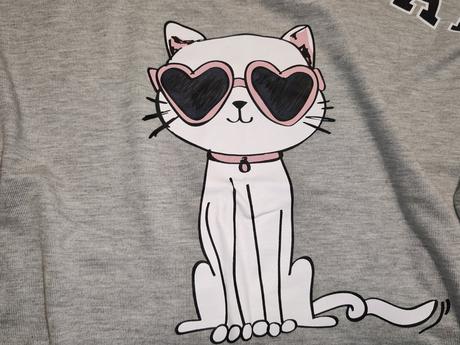 Mikina mačička, xl