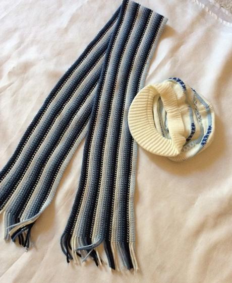 Nenosená pletená čiapka - šiltovka + šál -3-5r., 104