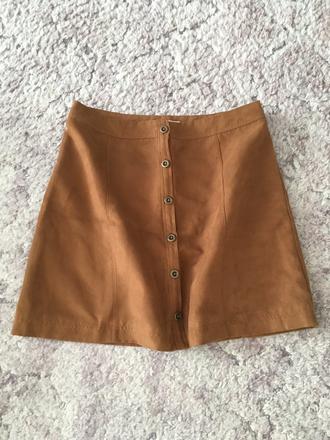 Hnedá semišová minisukňa hollister veľ.xs, hollister,xs