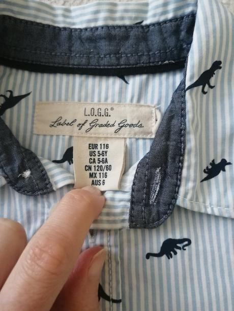 Dino košeľa, h&m,116