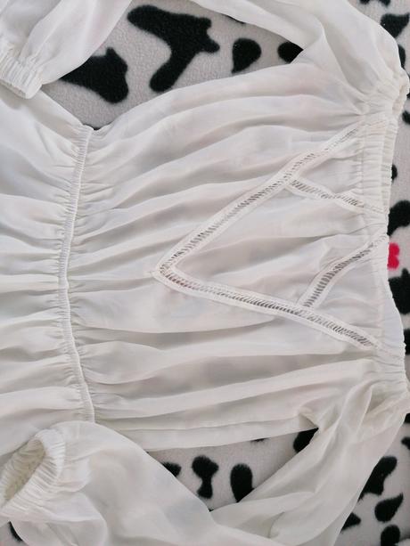 Biely letny overal, bershka,s