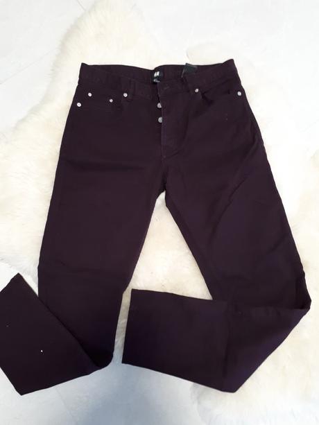 Slim fit nohavice, h&m,l