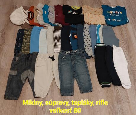 Oblecenie pre chlapca, 68–80