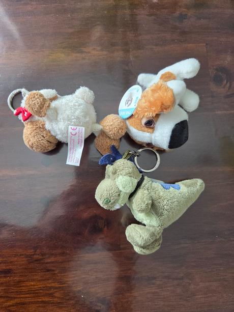Kľúčniky zvieratká plyš, 