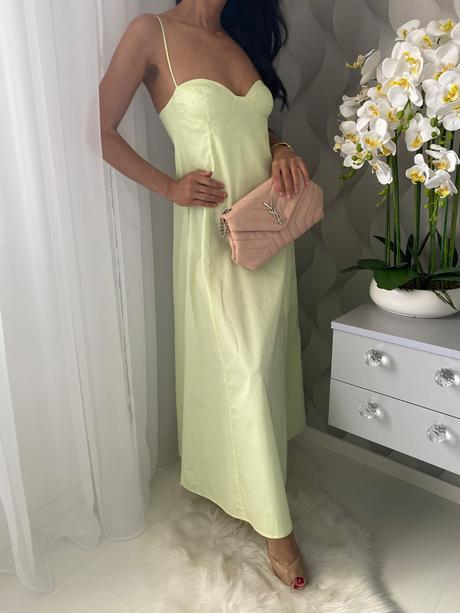 Zara - limetkové šaty, zara,xs