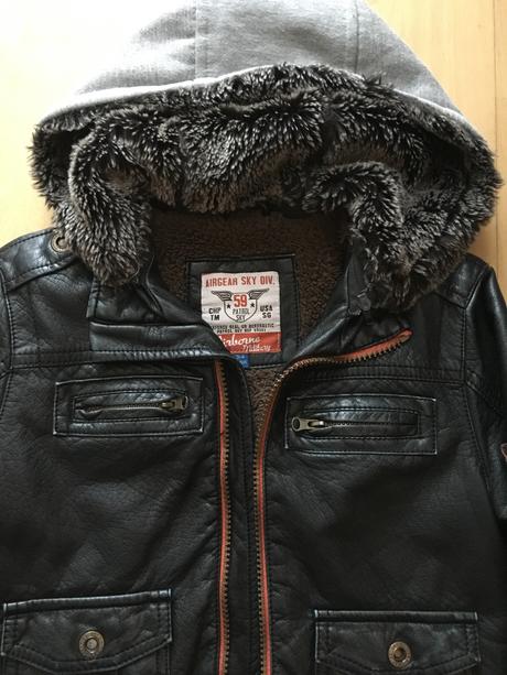 Stylova zateplena kozena bunda na 3-4 roky, 110