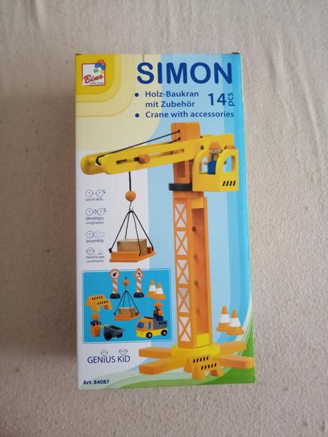 Bino žeriav drevený simon,