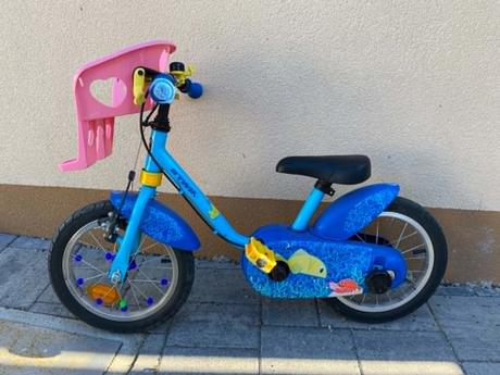 Bicykel s pomocnými kolieskami veľkosť 12, 12