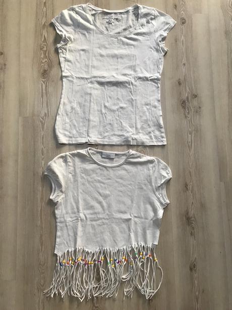 Biele tricka, h&m,164