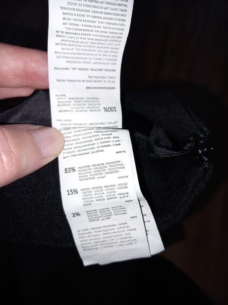 Čierne nohavice reserved 40/l, reserved,l