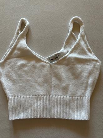 Pletený crop top, calliope,xs